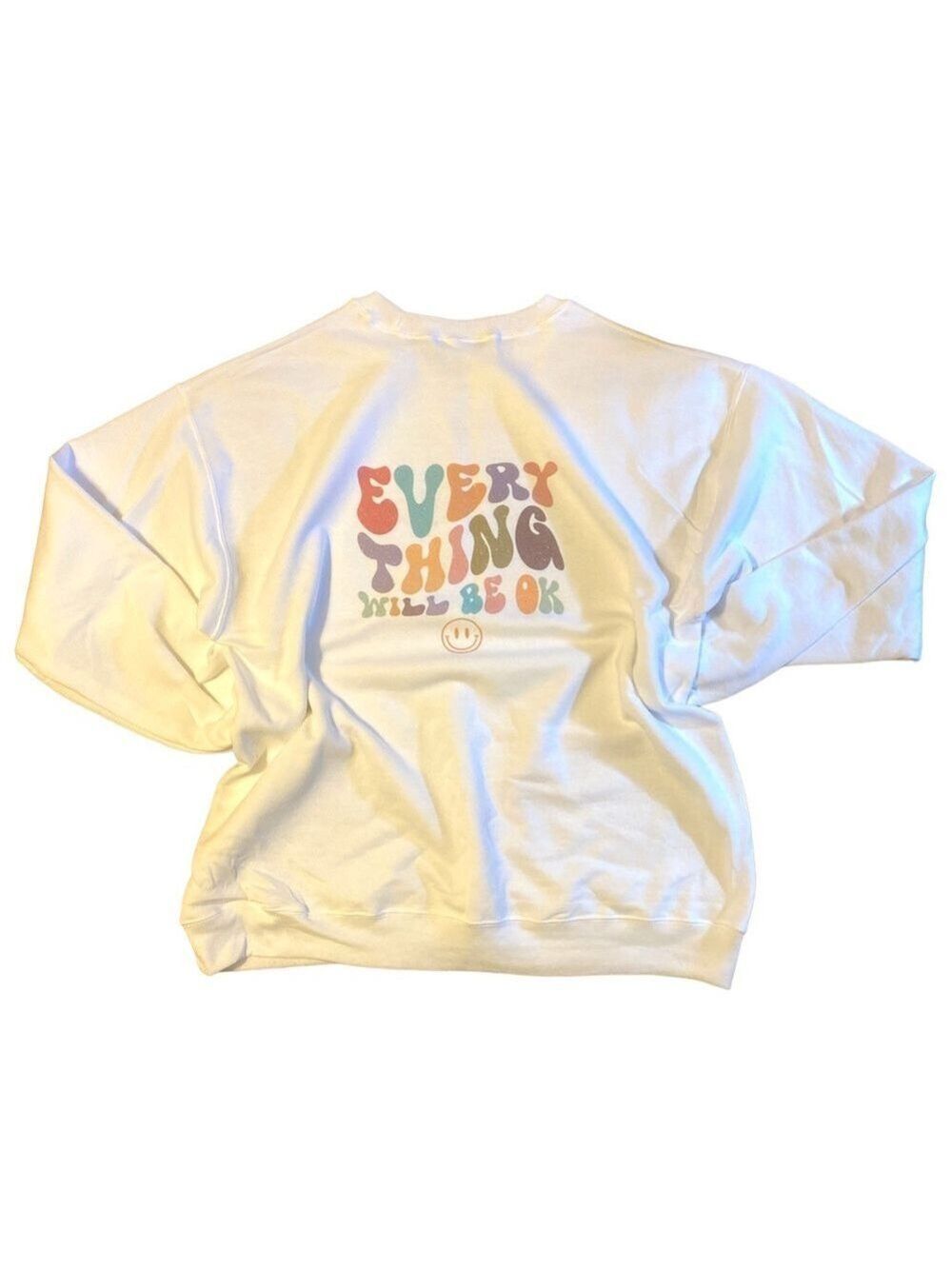 What if it all works out mental health crewneck sweatshirt oversized large - Picture 8 of 11